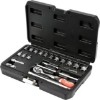 Picture of Socket Set - AS-Drive 6 Point - Chrome Vanadium - 1/4" Connector - 20 Piece - YT-14491