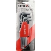 Picture of Hex Key Set - Ball End Type - Chrome Vanadium - 9 Piece - YT-0505