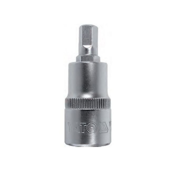 Picture of Hex Bit Socket - Chrome Vanadium -  1/2" Connector - Standard Length - HEX 9 x 50mm - YT-76596