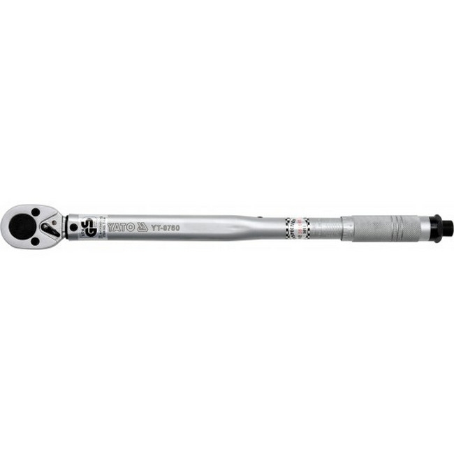 Picture of Torque Wrench - Chrome Vanadium - 1/2" Connector - Range 42-210Nm - Measurement Tolerance 4% - YT-0760