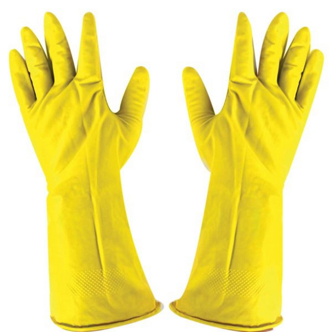 Latex Gloves Household Medium Fragram LAGTOOG731 SupplyWise