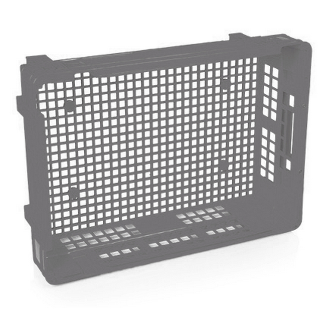 Heavy Duty Freezer Nesting Crate Plastic Box Vented Base and Sides