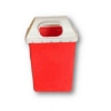 Picture of Recycle Bin with Lid - Plastic - 50L - 39 x 22 x 74 cm - LB005A