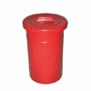 Picture of Recycle Bin with Lid - Round - Plastic - 50L - 32 (⌀) x 45 cm - LB067