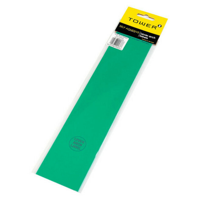 Lever Arch File Label - 70 x 315mm - Green - 1 Pack | TWR-LAG12's ...