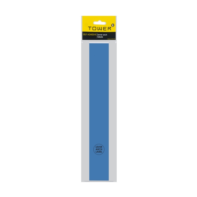 Picture of Lever Arch Narrow File Labels - 43 x 315mm - Blue - Pack of 12 - LANB12s