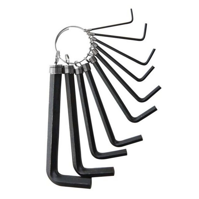 Picture of Hex Key Set - SAE - 10 Piece - TOOK1015
