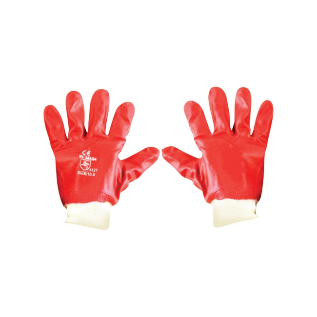 Picture of PVC Gloves -Wrist -  Red - TOOG726