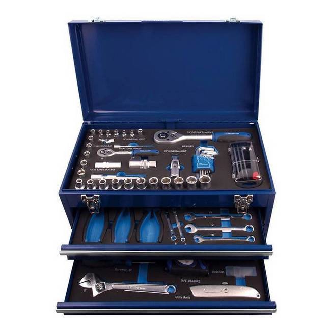 Picture of Tool Chest - Foam Trays - Carry Handles - Professional - 94 Pieces - 49 x 27 x 23 cm - TOOT2633