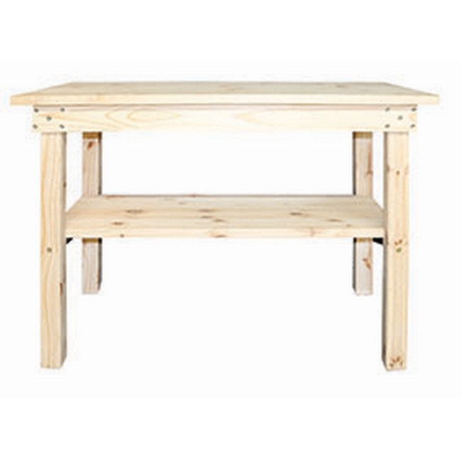 Picture of Workshop Work Bench - Pine Wood - 120 x 60 x 90.5cm - TOOW4015