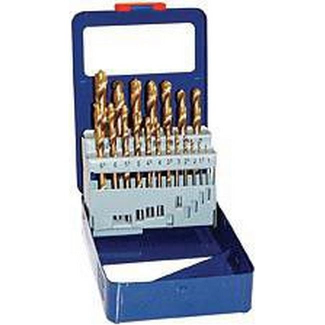 Picture of Drill Bit Set HSS - Titanium Coated - 19 Piece - TOOD418A