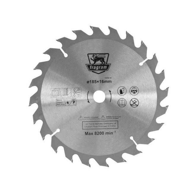 Picture of Wood Cutting Blade - Ø185mm x 16mm - 24T - TOOB136