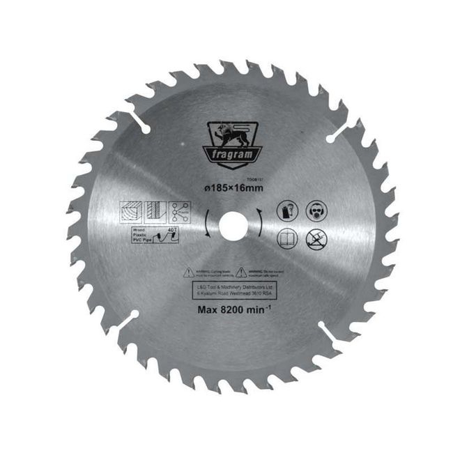 Picture of Wood Cutting Blade - Ø185mm x 16mm - 40T - TOOB137