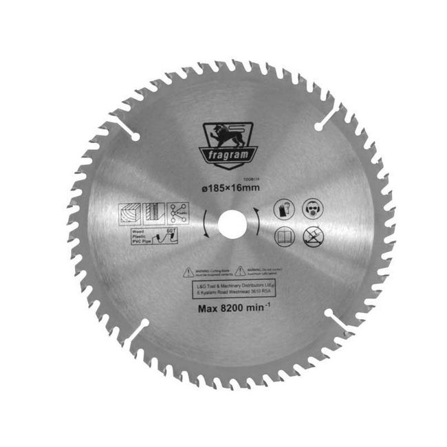 Picture of Wood Cutting Blade - Ø185mm x 16mm - 60T - TOOB138