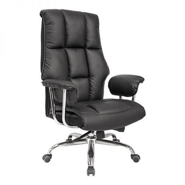 Picture of Office Chair - High Back - Edison - 127 x 74 x 83 cm - Faux Leather - Black - BS-038-A