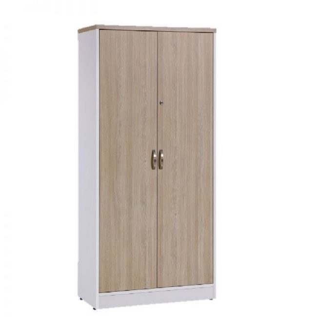 Picture of Stationery Cabinet - Palazo - 173 x 40 x 90 cm - Shannon Oak and White - WN-908 TF