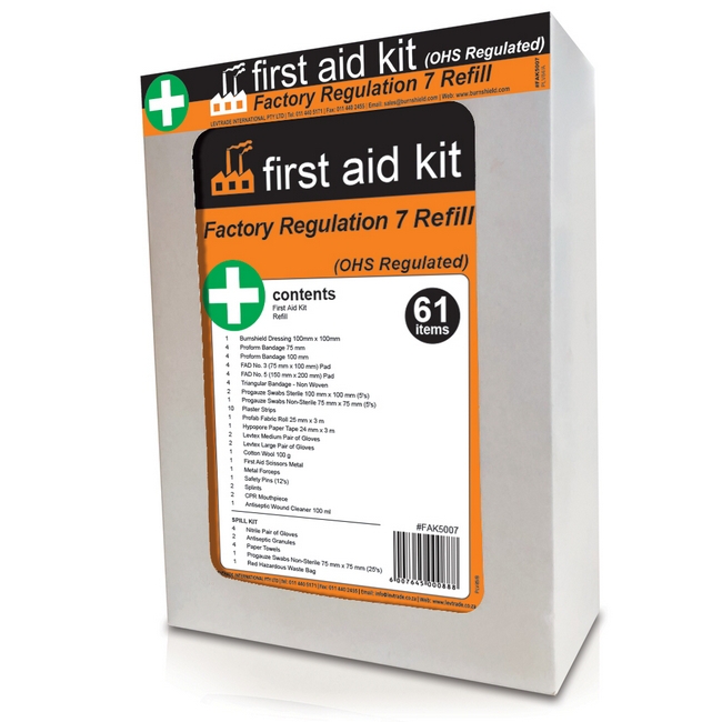 SW first aid refill, similar to first aid kits, first aid box from levtrade, dischem, clicks.