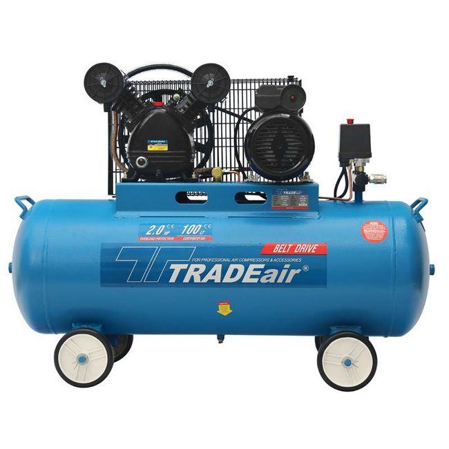 Picture of Compressor - Lubricated - Cast Iron - V Head -100L - 1.5kW - 2.0HP - MCFRC221