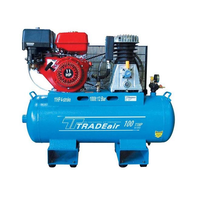 Picture of Compressor - Petrol Air - Belt Drive - 100L-  8.2kW - 4 Stroke - 11HP - MCFRC235