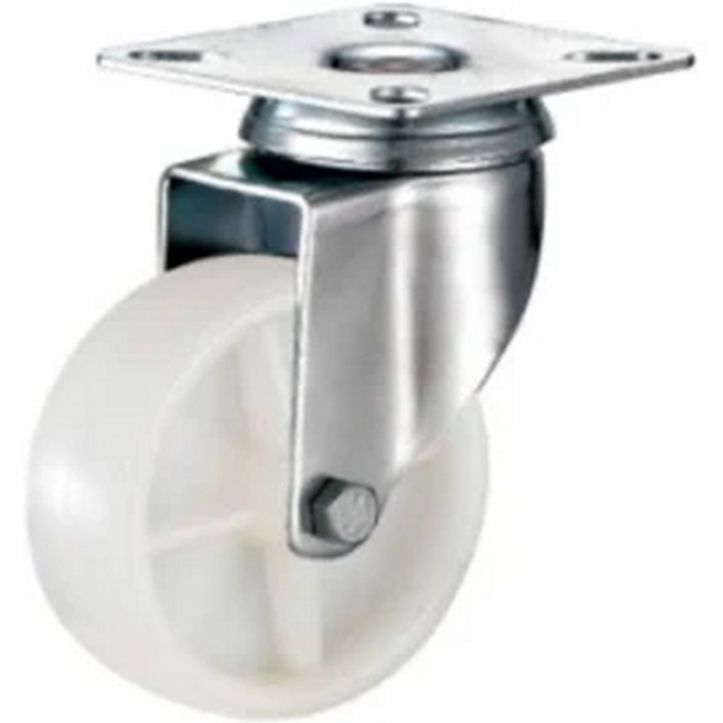 Picture of Castor Wheels - Polypropylene - Top Swivel - Fixed Plate - White - 50mm - TOOC404