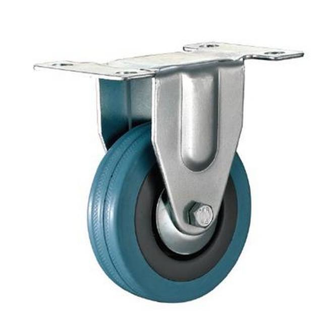 Picture of Castor Wheels - Blue Rubber - Fixed Wheel - 50mm - TOOC425