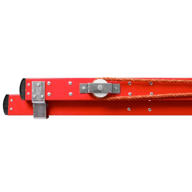 Rope and pulley system kit, for use with extension ladders, ladder, aluminium ladder, step ladder, f.