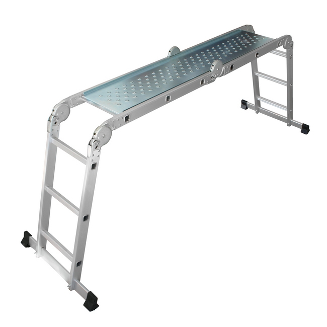 Includes electroplated platform, safe working load - 135kg, ladder, aluminium ladder, step ladder, a.