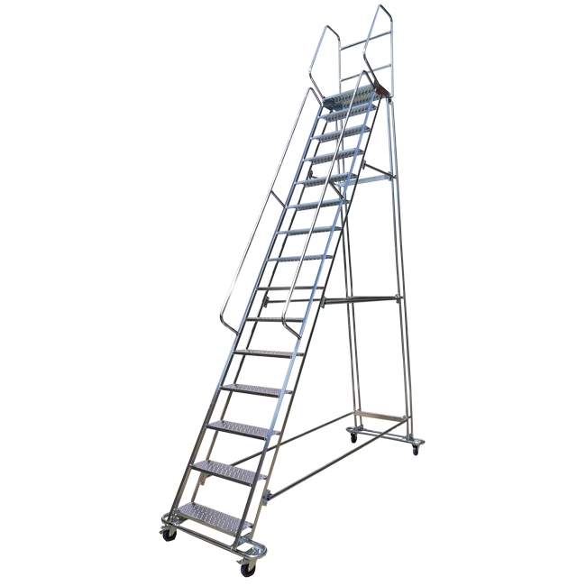 Safety steps are suitable in warehouses and stockrooms to maintenance and construction work, rollste.