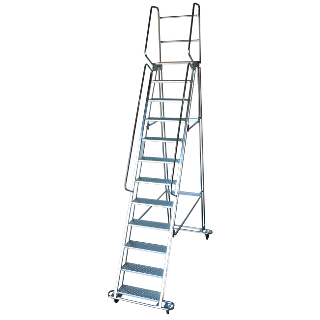 Safety steps are suitable in warehouses and stockrooms to maintenance and construction work, rollste.