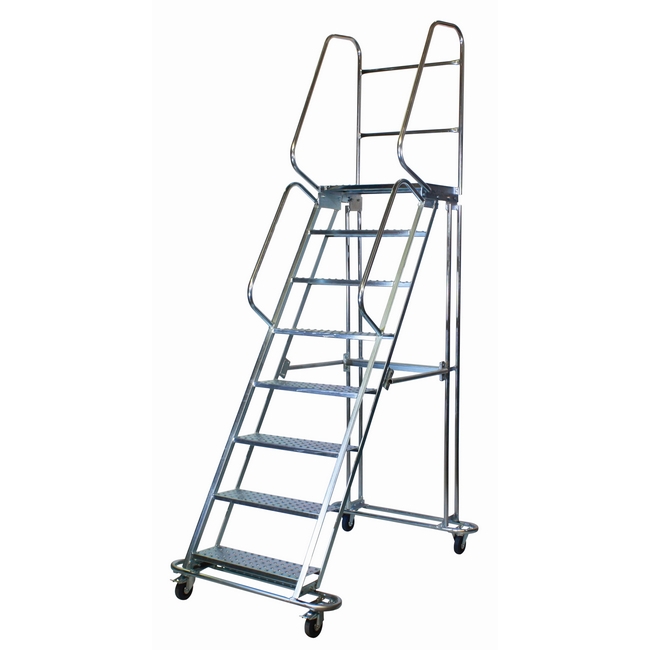 Safety steps are suitable in warehouses and stockrooms to maintenance and construction work, rollste.