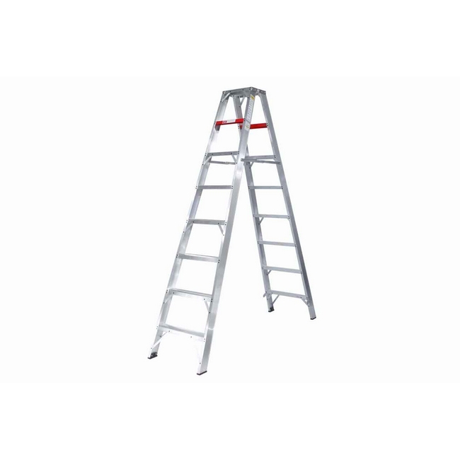 Extra heavy duty double-sided stepladder for industrial use, ladder, aluminium ladder, step ladder, .