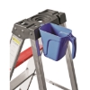 Paint jug fits securely onto the ladder, ladder, aluminium ladder, step ladder, a frame ladder.