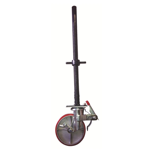 Jacking castor assists with equipment and machinery that require vertical movement as well as horizo.