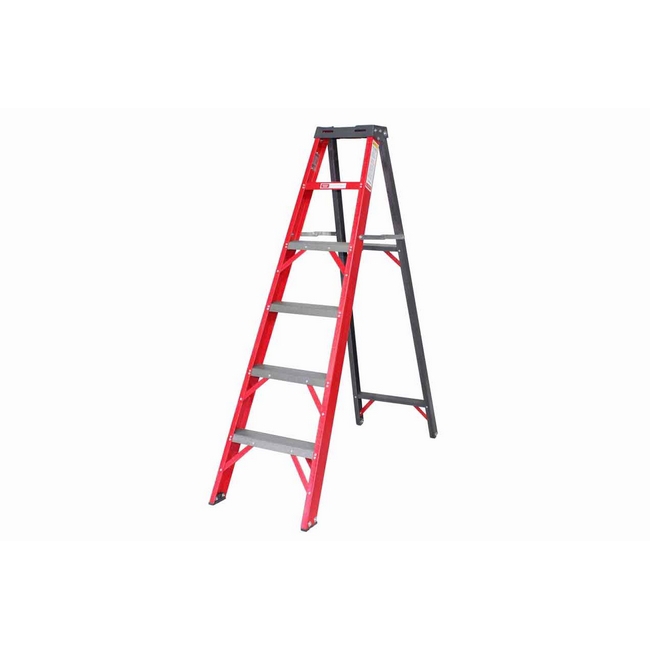 The fibreglass construction makes this range of ladders suitable for electrical applications, ladder.