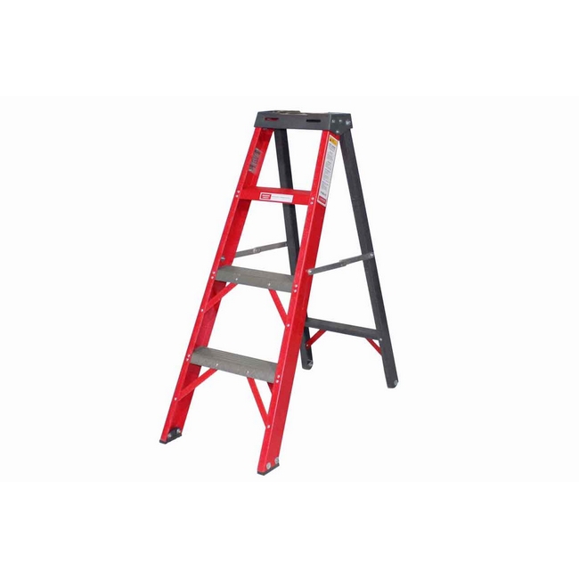 The fibreglass construction makes this range of ladders suitable for electrical applications, ladder.