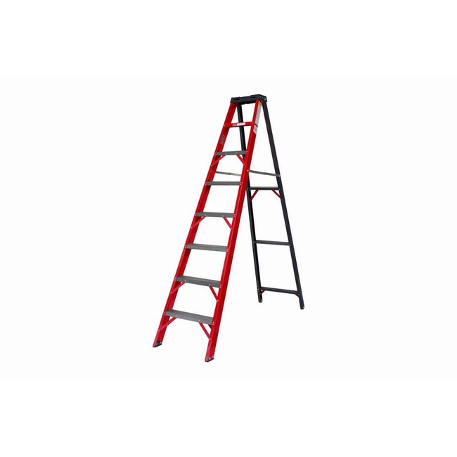 The fibreglass construction makes this range of ladders suitable for electrical applications, ladder.