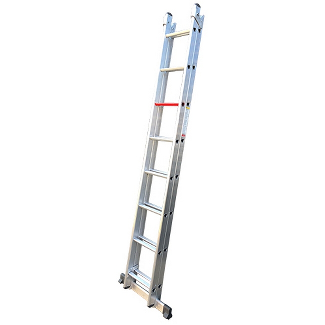 Medium duty combination step and extension ladder for commercial use, ladder, aluminium ladder, step.