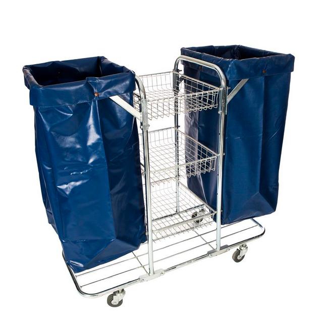 Supplywise janitorial laundry, similar to janitorial trolley, mopping trolley, cleaning trolley.