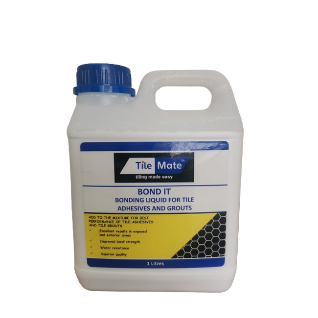 SW tile bonding liquid, similar to tile adhesive, tile bonding liquid from builder warehouse, tal.