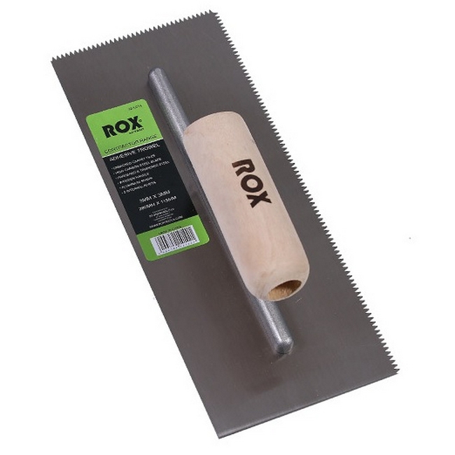 SW rox adhesive trowel, similar to tile trowel, plastering trowel from klingspor, fragram, matus.