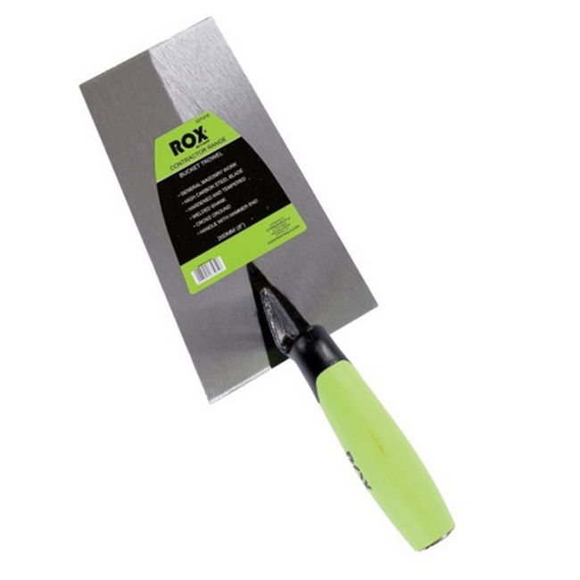 SW rox bucket trowel, similar to plastering trowel, trowel from leroy merlin, makro.