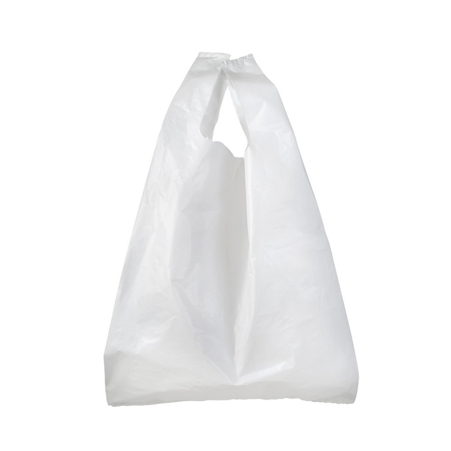 SW white plastic carrier, similar to carrier bag, plastic carrier bag from shaft packaging, packco.