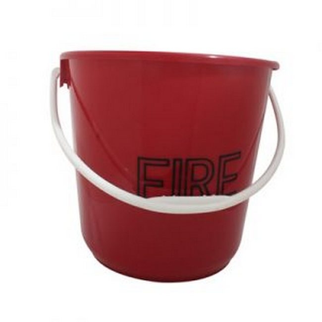 SW fire bucket, similar to fire bucket, metal fire bucket from safequip,firstaider,leroy.