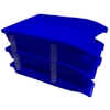 Picture of Letter Tray - Plastic - Triple - 35 x 26 x 6 cm - Colour Options - Pack of 21 - 014LT-T-Y