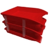 Picture of Letter Tray - Plastic - Triple - 35 x 26 x 6 cm - Colour Options - Pack of 21 - 014LT-T-Y