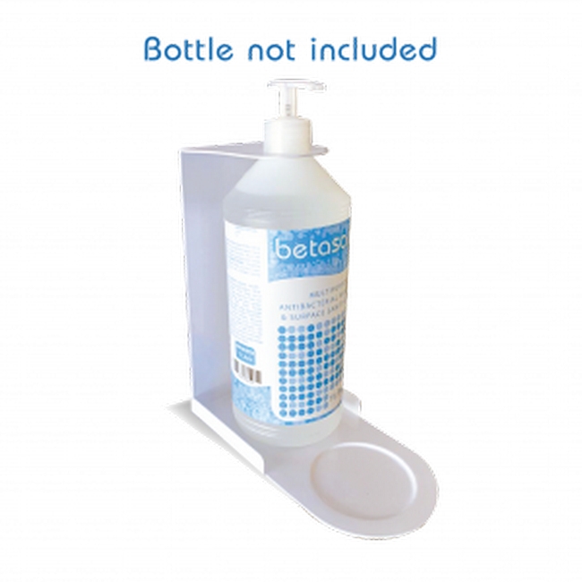 SW betasan bottle, similar to bracket, dispensers for hand sanitizer from builders warehouse.
