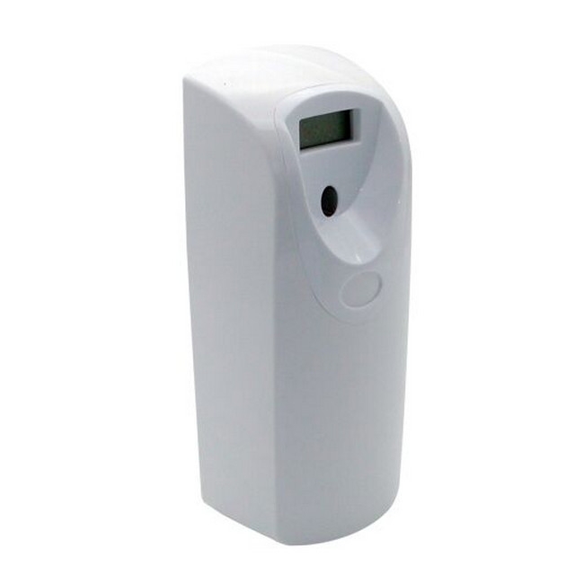 SW toilet spray, similar to aerosol dispenser, toilet spray dispenser from sanitech, rubbermaid.