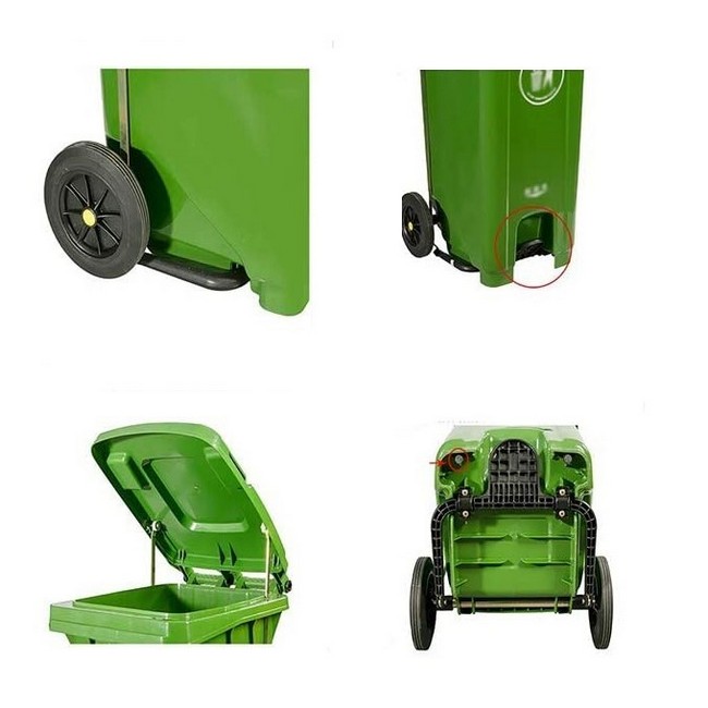 Wheelie Pedal Bin 240 SHAPBIN240 SupplyWise