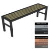 SW slimline bench, similar to bench, wood bench, outdoor bench from wilson stone.