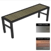 SW slimline bench, similar to bench, wood bench, outdoor bench from obbligato.
